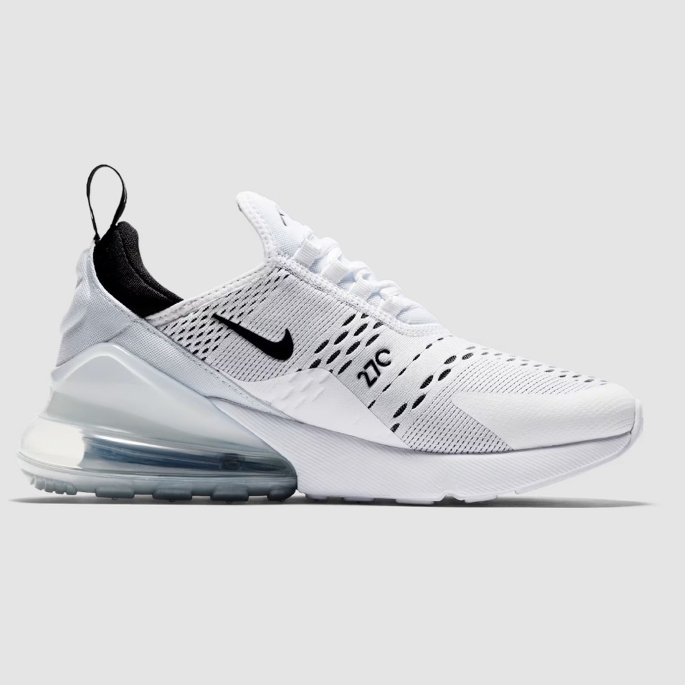 Nike Air Max 270 White and Black Sneakers